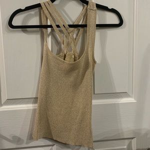 Hendi sparkly gold tank top